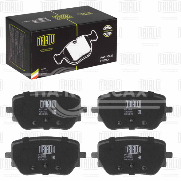 Колодки тормозные дисковые задние для автомобилей Mercedes A (W177) (18-)/CLA (C118) (19-) 114x54