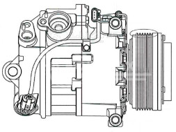 Компрессор кондиционера для автомобилей X5 (E70) (06-) 3.0i