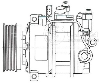 Компрессор кондиционера для автомобилей Touareg (02-)/Q7 (06-) 3.6FSi