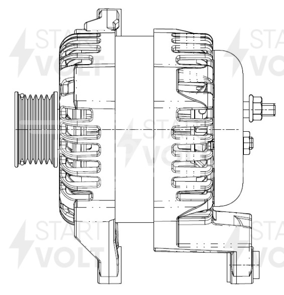 Генератор для автомобилей УАЗ Патриот (19-) с дв. ЗМЗ-409.051/409.06 (с конд.) 110A