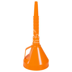 Воронка D-135мм с гибким носиком, L=350мм, латунная сетка, пакет с навершием