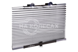 Шторка солнцезащитная 80см на лобовое/заднее стекло, раздвижная, серая