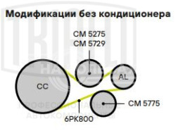 Ролик приводного ремня для автомобилей Ford Focus II (05-)/Peugeot 307 (00-) 1.4d/1.6d опорный d=60