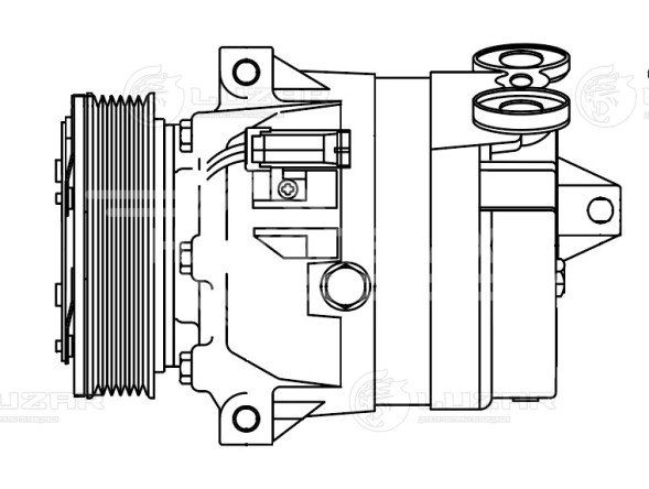 Компрессор кондиционера для автомобилей Лада 2123 Chevrolet Niva (02-)