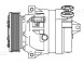Компрессор кондиционера для автомобилей Лада 2123 Chevrolet Niva (02-)