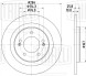 Диск тормозной задний для автомобилей Kia Ceed (12-) d=284 (EPB)