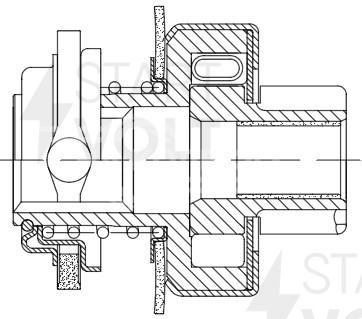 Привод стартера (бендикс) для автомобилей VAG Passat (88-) 1.8i/Transporter T4 (90-) 2.4D