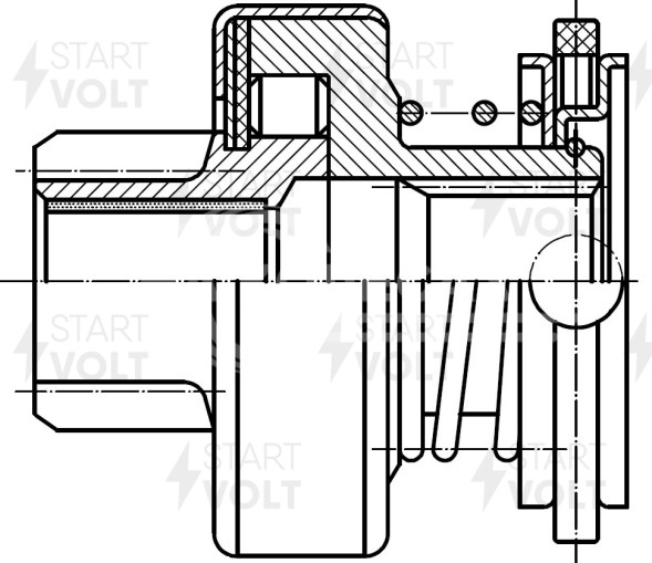 Привод стартера (бендикс) для автомобилей BMW X5 (06-) 3.0i /5 (05-) (09-) 2.5i/3.0i