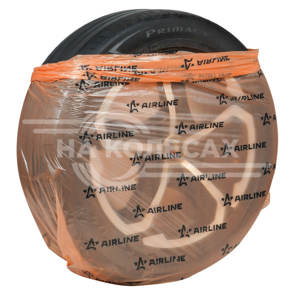 Пакеты для колес R12-19, 100 шт в коробке, 105x105 см, 15 мкм, оранж.