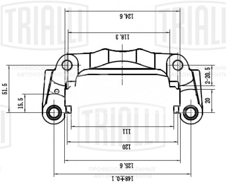 Скоба заднего правого тормозного суппорта для автомобилей Ford Transit (06-)