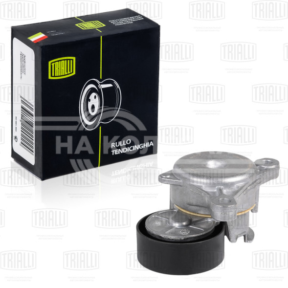 Ролик приводного ремня для автомобилей Peugeot 406 (99-)/407 (04-)/307 (00-)/Citroen C5 (01-) 1.8i/2.0i/2.2i [EW7J, EW10J, EW12J] (с натяжным механизмом)