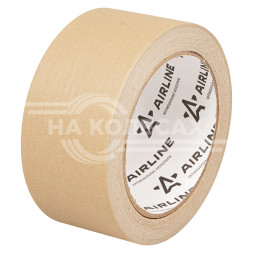 Лента клейкая малярная (скотч) термостойкая 110°C, 48 мм*40 м, коричневая