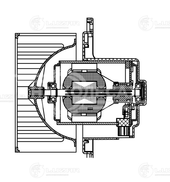 Электровентилятор отопителя для автомобилей Hyundai Matrix (01-)