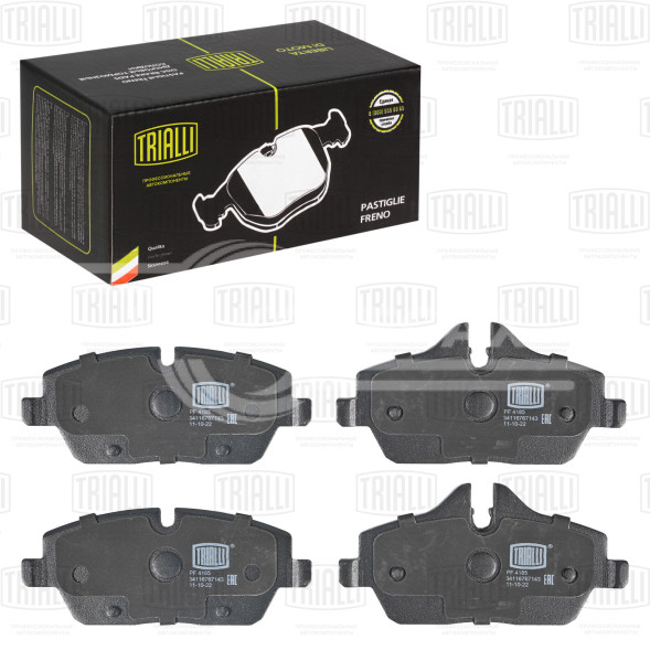 Колодки тормозные для автомобилей BMW 1 (E81/87) (04-) / Mini Cooper (06-) дисковые передние