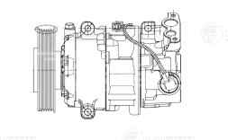 Компрессор кондиционера для автомобилей Megane III (08-)