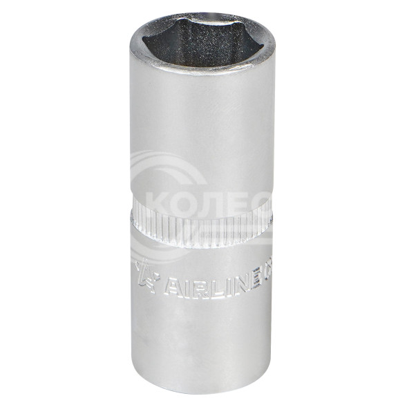 Головка торцевая 1/2&quot; DR шестигранная 16мм свечная с резиновым фиксатором
