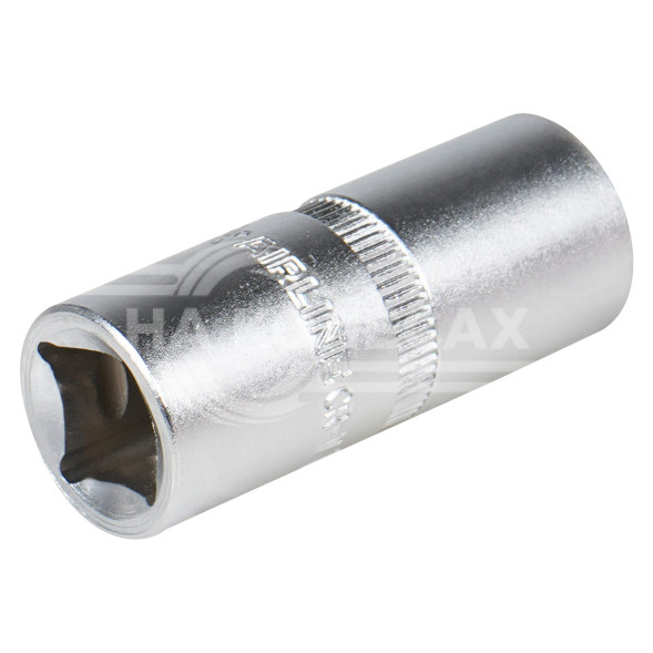 Головка торцевая 1/2&quot; DR шестигранная 16мм свечная с резиновым фиксатором