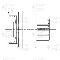 Привод стартера (бендикс) для автомобилей Geely MK Cross (10-) 1.5i