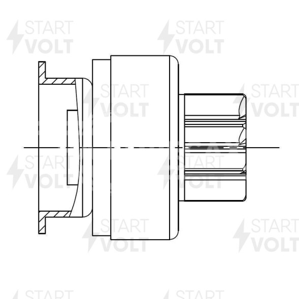 Привод стартера (бендикс) для автомобилей Geely MK Cross (10-) 1.5i