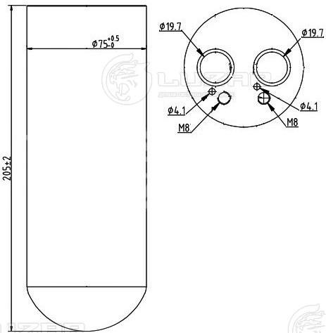 Ресивер-осушитель конденсора для автомобилей VW Passat (B5) (00-)/Skoda Superb (01-)