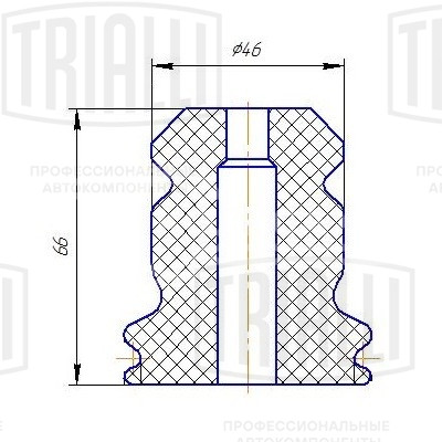 Ремкомплект амортизатора (кожух + отбойник) полиуретан
