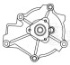 Насос водяной для автомобилей Hyundai Santa Fe (06-)/KIA Sorento (09-) 2.0D/2.2D
