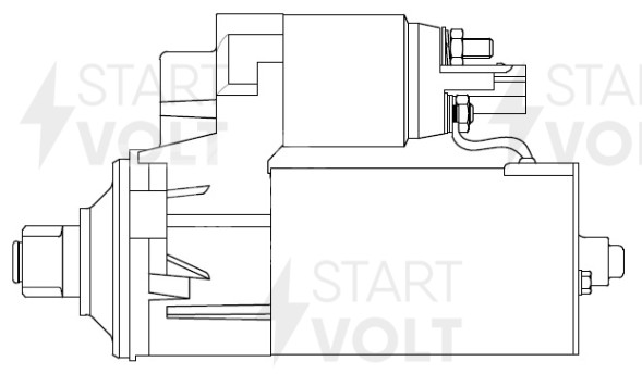 Стартер для автомобилей VAG Tiguan (07-)/Transporter T5 (09-) 2.0TDi 1,7кВт