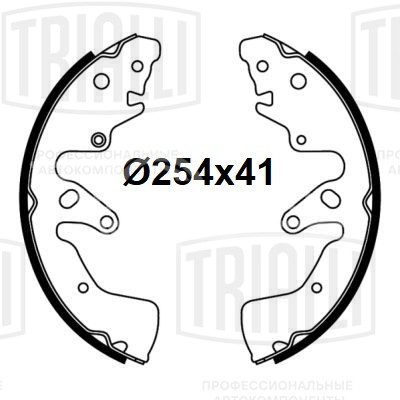 Колодки тормозные для автомобилей Suzuki Grand Vitara II (05-) барабанные 254x41