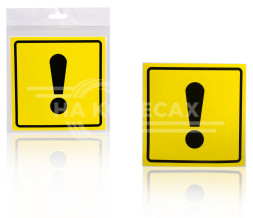 Знак "Начинающий водитель" ГОСТ, наружный, самоклеящийся (150*150 мм), в уп. 1шт.