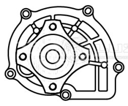 Насос водяной для автомобилей Chery Tiggo (FL) (13-) 1.6i [SQR E4G16]