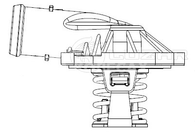 Термостат для автомобилей VW Touareg (02-)/Audi Q7 (06-) 3.0D (87°С) (с корпусом)