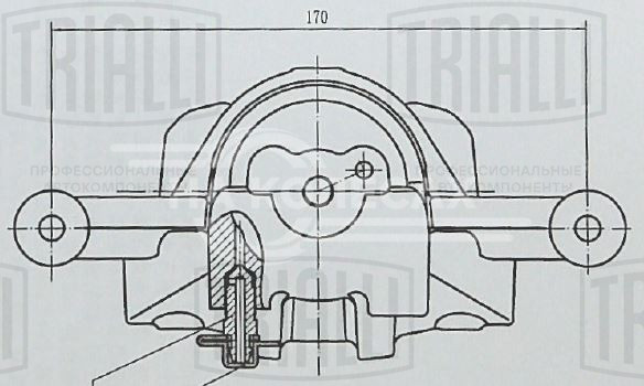 Суппорт тормозной для автомобилей Kia Ceed (07-)/Hyundai i30 (07-) передний правый d=57мм