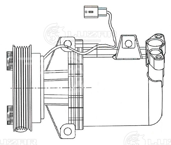 Компрессор кондиционера для автомобилей Fluence (10-)/Logan II (12-) 1.6i