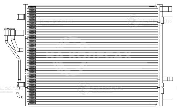 Радиатор кондиционера для автомобилей Kia Sportage III (10-)/Hyundai iX35 (10-) D