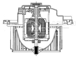 Электровентилятор отопителя для автомобилей KIA Rio II (05-)
