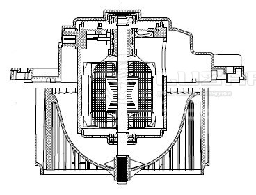 Электровентилятор отопителя для автомобилей KIA Rio II  (05-)
