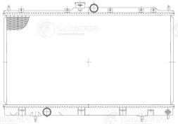 Радиатор охлаждения для автомобилей Lancer IX (00-) 1.3i/1.6i/2.0i MT