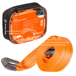 Трос VIP буксировочный лента 20 т, 6 м, без крюков, сумка