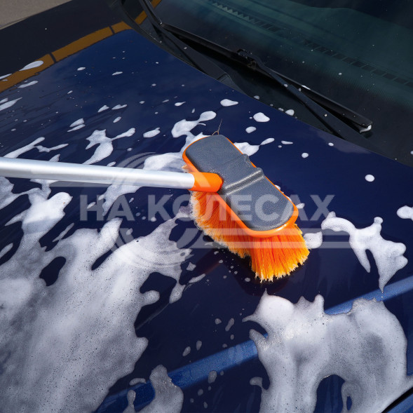 Швабра с щеткой 20см и телескопической ручкой 105-165см