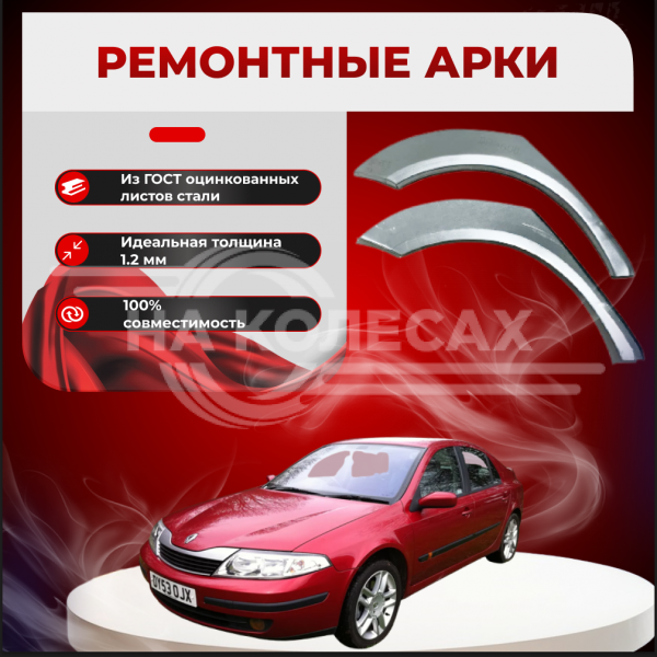 Ремонтные задние арки Renault Laguna 2 (хэтчбэк)