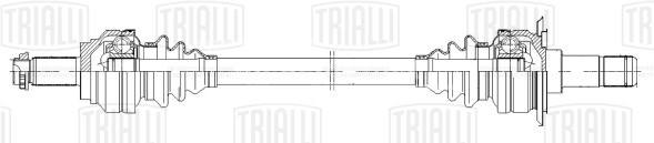 Привод задний левый для автомобилей BMW 7 F01 (08-)