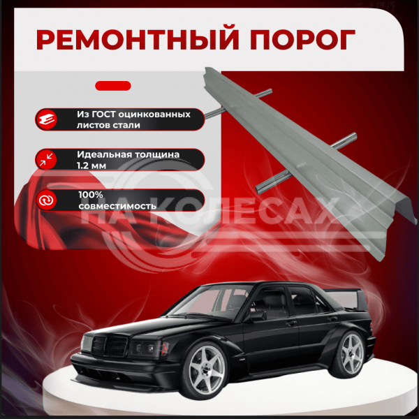 Внутренние пороги Mercedes-Benz 190 (W201)