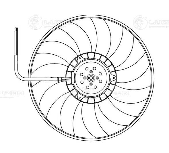 Электровентилятор охлаждения для автомобилей A6 (C6) (04-) (без кожуха)