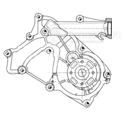 Насос водяной для автомобилей Hyundai iX55 (08-)/Kia Sorento II (09-) 3.3i/3.8i [G6DA/G6DB]