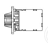 Резистор электровентилятора отопителя для автомобилей Hyundai Solaris (10-)/Rio (10-) (manual A/C)