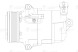 Компрессор кондиционера для автомобилей Astra H (04-) 1.6i/1.8i