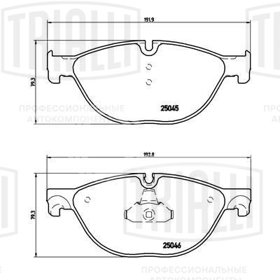 Колодки тормозные дисковые передние для автомобилей BMW 5 (F10/18) (10-) / 5 GT (F07) (09-) (PF 4186)