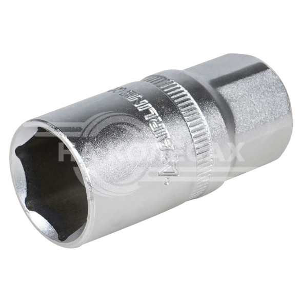 Головка торцевая 1/2&quot; DR шестигранная 21мм свечная с резиновым фиксатором