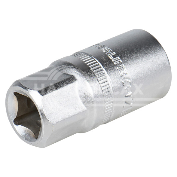Головка торцевая 1/2&quot; DR шестигранная 21мм свечная с резиновым фиксатором