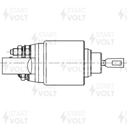 Реле втягивающее стартера для автомобилей Toyota Corolla (E180) (13-) 1.6i/1.8i (VSR 1915)